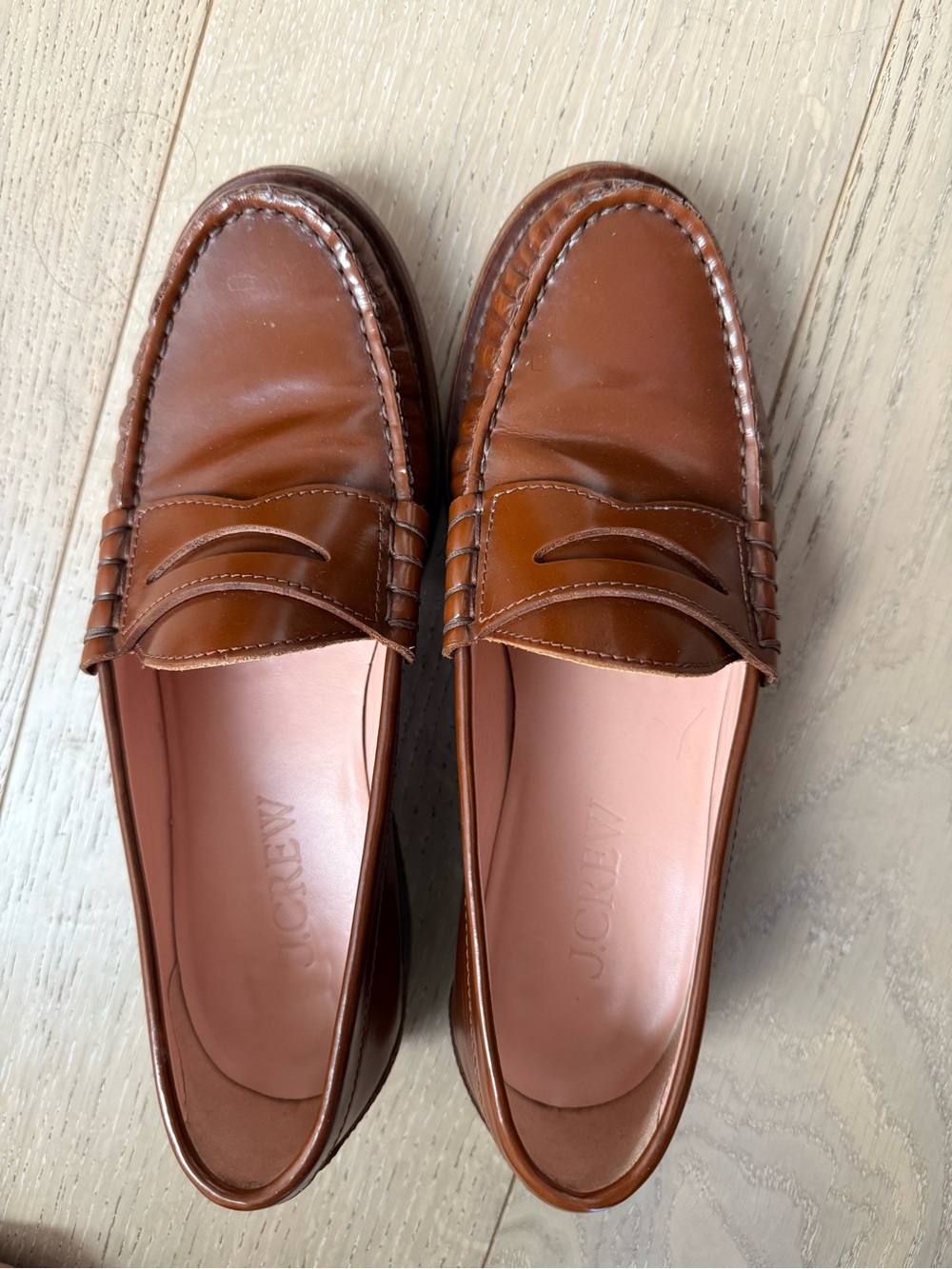 J. Crew Winona penny loafers in spazzolato leather - Picture 6 of 10